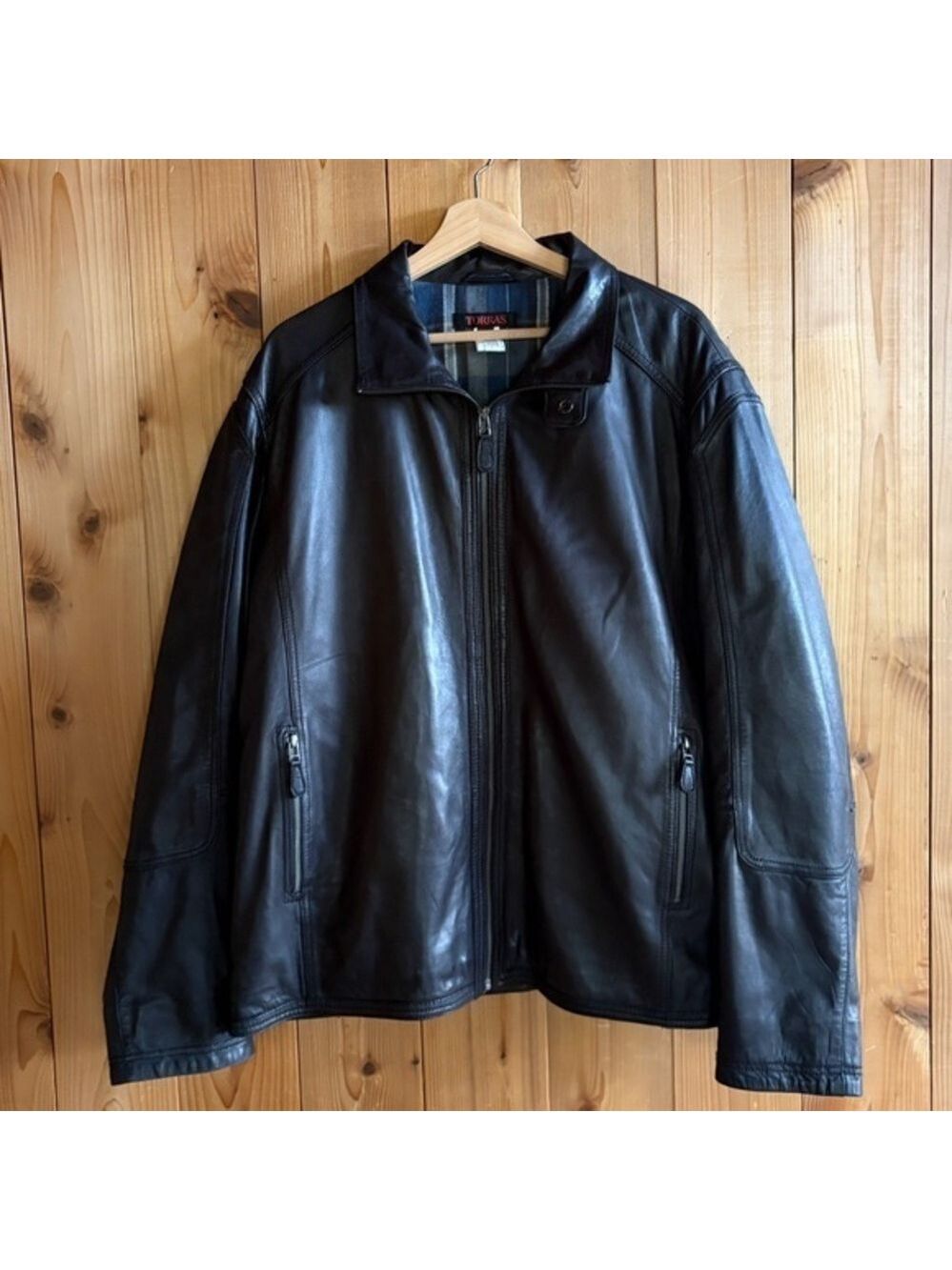 TORRAS Leather Men's Jacket Size EU 58 US 46 XXL